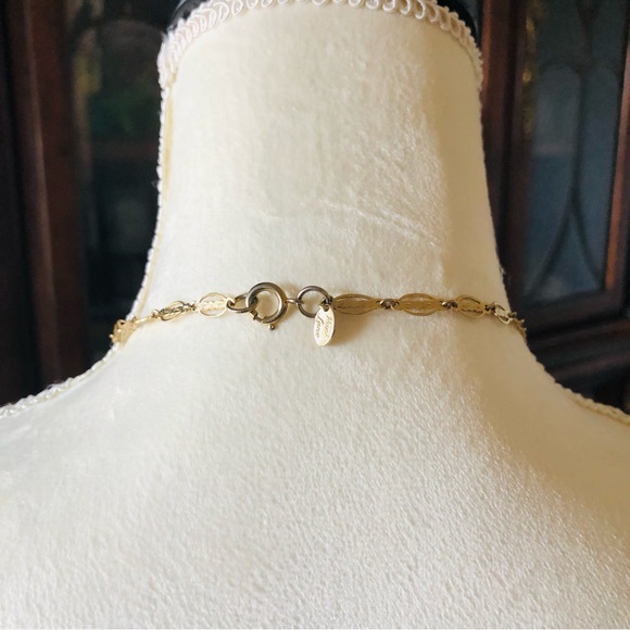 Vintage 60s Park Lane gold tone locket necklace - Picture 7 of 8